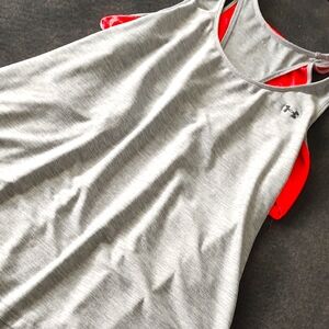 Under Armour Women's Gray and Pink Tank Top